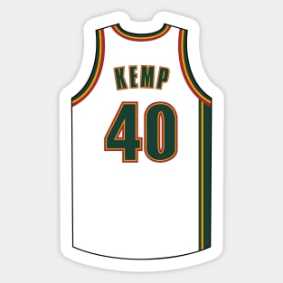 Shawn Kemp Seattle Supersonics Jersey Qiangy Sticker